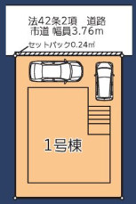 小倉北区上富野4丁目の区画図