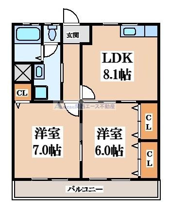 【間取り】 | サンハイム東丘