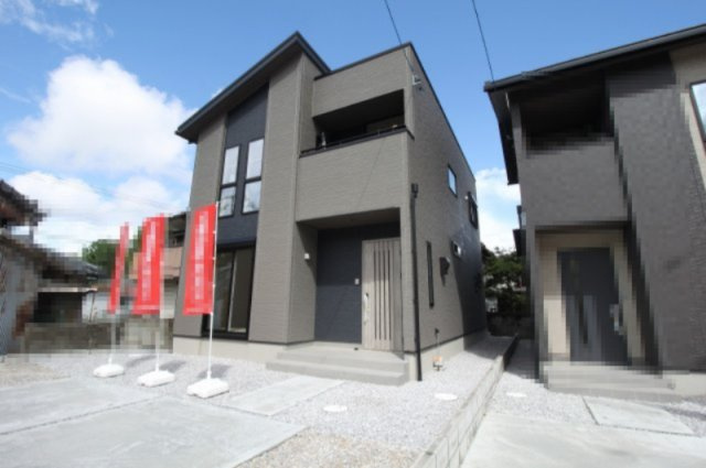 介良　新築戸建　1号棟　（全5区画）の外観|1号棟　土地面積　216.38㎡（約62.51坪）　建物面積112.61㎡（約34.06坪）
