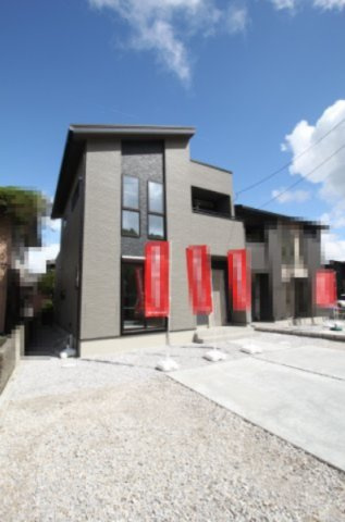 介良　新築戸建　1号棟　（全5区画）の外観|1号棟　土地面積　216.38㎡（約62.51坪）　建物面積112.61㎡（約34.06坪）