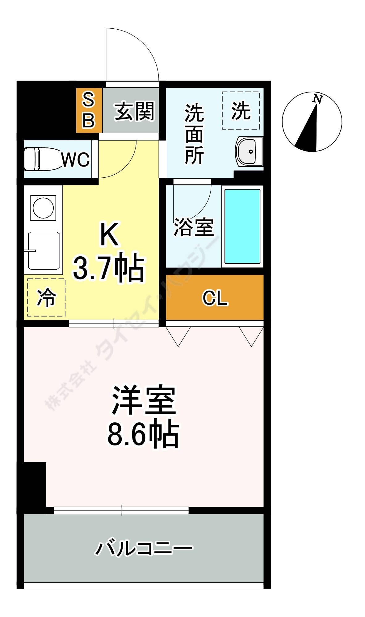 メズューセラ五橋の間取り