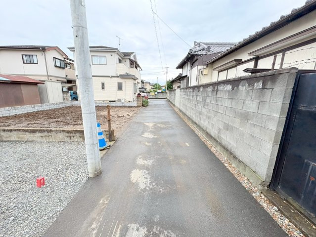 川越市末広町1丁目　建築条件なし売地　東武東上線『川越市駅』徒歩14分　【月越小学区】の前面道路含む現地写真