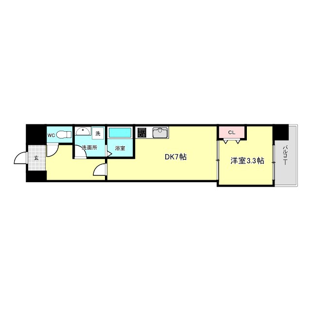 Alivis新町の間取り