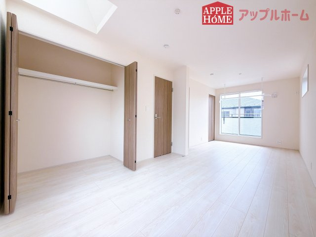 [新築住宅] 坂戸市元町 全4棟の洋室|２階居室は全室収納あり！たっぷりある収納活用でお部屋もキレイを保てます♪