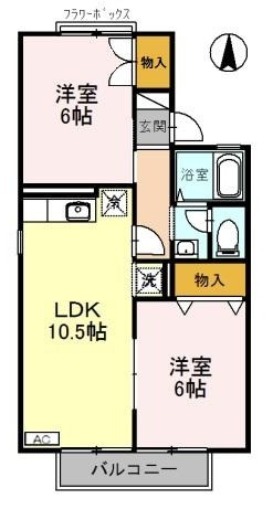 サンモール北花田Bの間取り