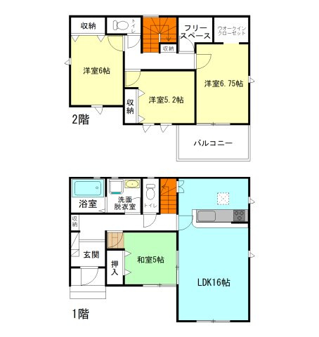 【間取り】 | リナージュ高崎市下小鳥町01期ー① | フリースペース付きの4LDK住宅です！
