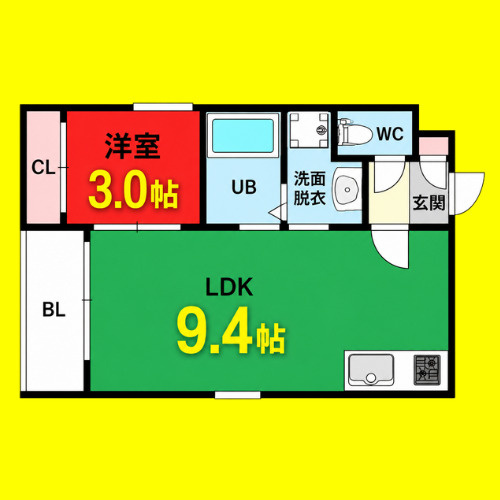 REGALEST　granSouth　名古屋市賃貸　仲介手数料無料の間取り