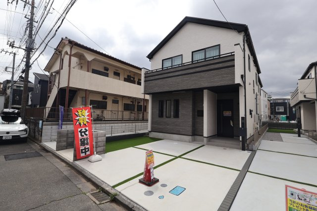 《仲介手数料無料》富士見市上沢１丁目13-11新築一戸建てハートフルタウンの外観|撮影日 2026年9月17日 12:00 曇り