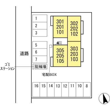 Park Front IWATAの区画図