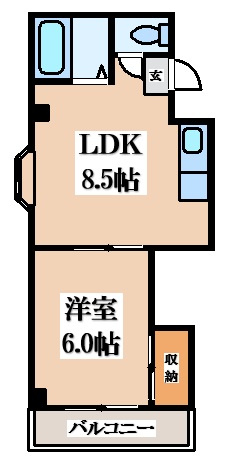 【間取り】 | ハイツことぶき２番館