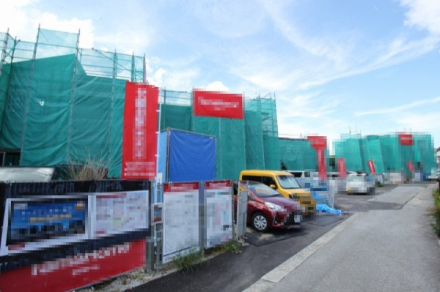 介良　新築戸建　2号棟　（全5区画）の外観|2号棟　土地面積　187.48㎡（約53.05坪）　建物面積113.02㎡（約34.19坪）