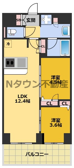 【間取り】 | プレサンス　レイズ　鶴舞公園 | 間取りです。