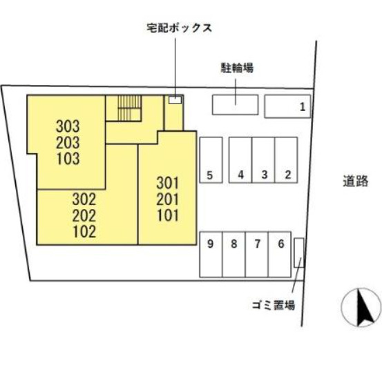 RESONATE大分駅南の区画図
