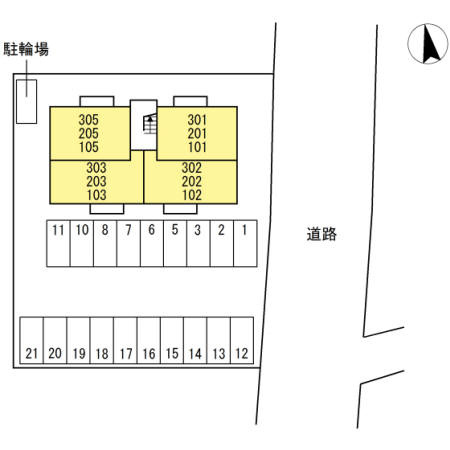 Ｅｓ　ｔｕｐｅｎｄоの区画図