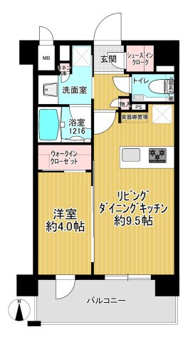 プレシス秋津ステーションフロントの間取り|◆南向き◆対面キッチン◆食洗器◆ウォークインクローゼット◆シューズインクローク◆ペット可　等
