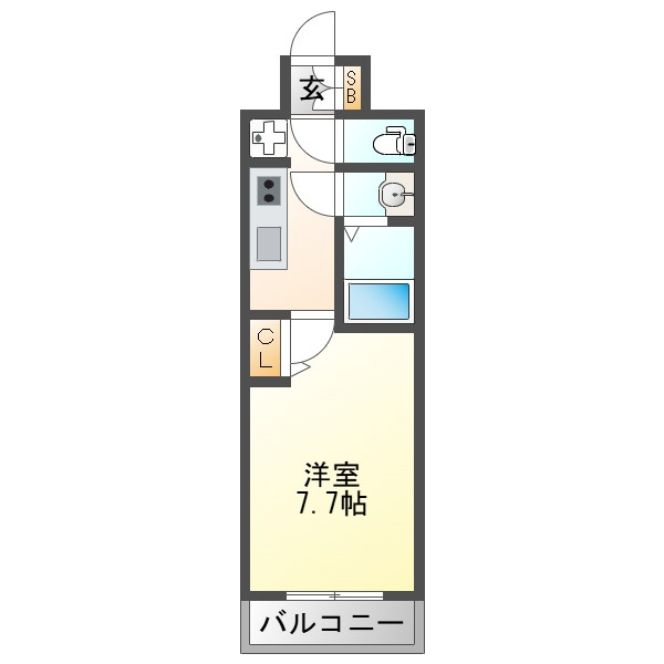 ＭＪＣ大阪ラフィーネの間取り