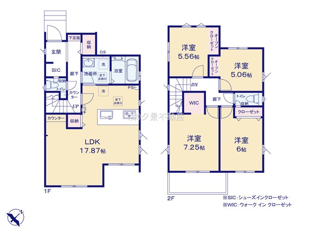 《仲介手数料無料》富士見市東みずほ台２丁目18-19新築一戸建てグラファーレの間取り