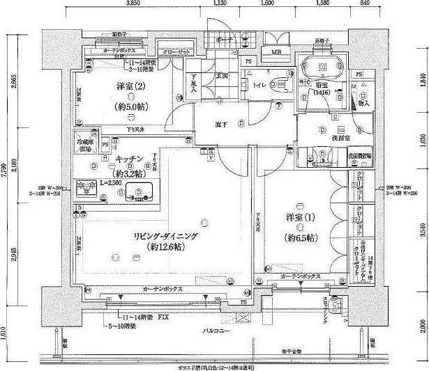 ウェリス大濠公園Z-Stageの間取り