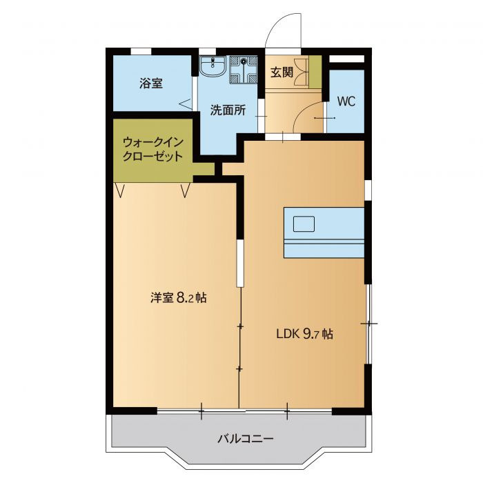 エリーナ長住の間取り