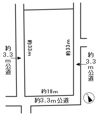 ６７１１９　岐阜市大脇土地の区画図