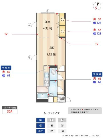ブランシェ住吉WESTの間取り