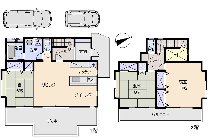伊東市　大室高原別荘地の間取り