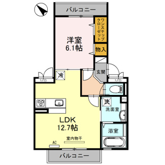 【間取り】 | アオーラ　ヌエボ　Ⅱ