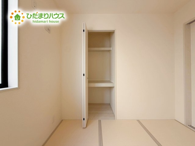 いわき市勿来町窪田町通1丁目第1　新築戸建　3号棟の収納|和室にも大容量のクローゼット完備！
お布団やお子様のおもちゃなどがスッキリ収納できますね(^^♪