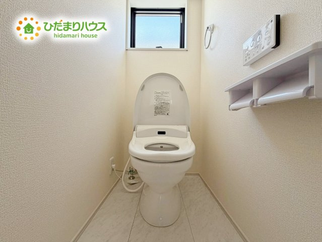 いわき市勿来町窪田町通1丁目第1　新築戸建　3号棟のトイレ|トイレは1F、2F共に完備！取り合いになることがありませんね(^^)/