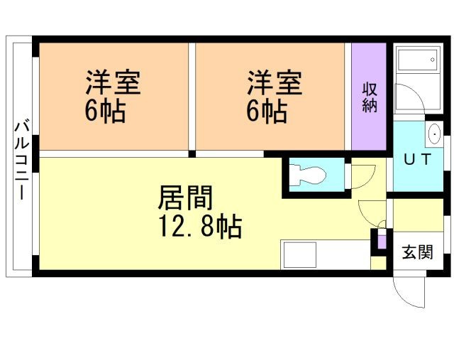 エスティーハイツの間取り