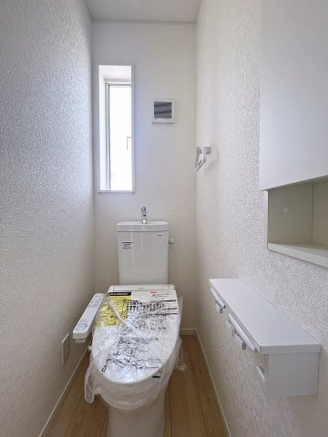 新築戸建・新築建売　福島市南沢又第21　清水小学校・清水中学校のトイレ|各階にございますので、朝の混雑時や夜中の利用も安心です！
