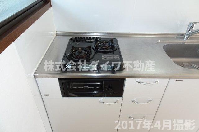 ハイツボヌールB棟のキッチン