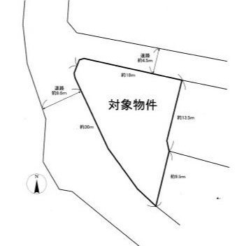 企救丘一丁目23番2号（B-38）の土地図