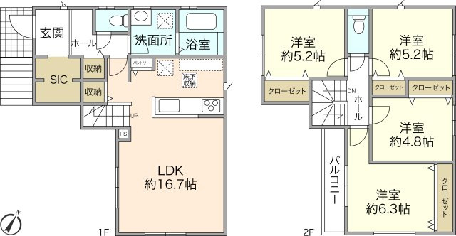 洋光台2丁目新築分譲住宅【全2棟】『洋光台駅12分』×『子育て環境の整った立地』の画像