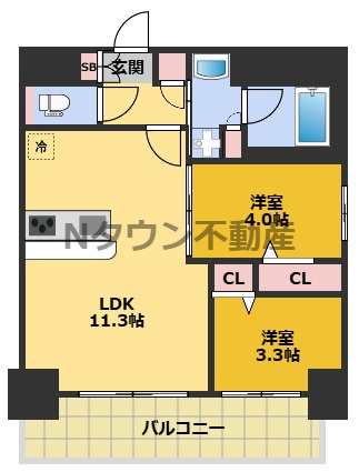 【間取り】 | プレサンス　レイズ　鶴舞公園 | 間取りです。