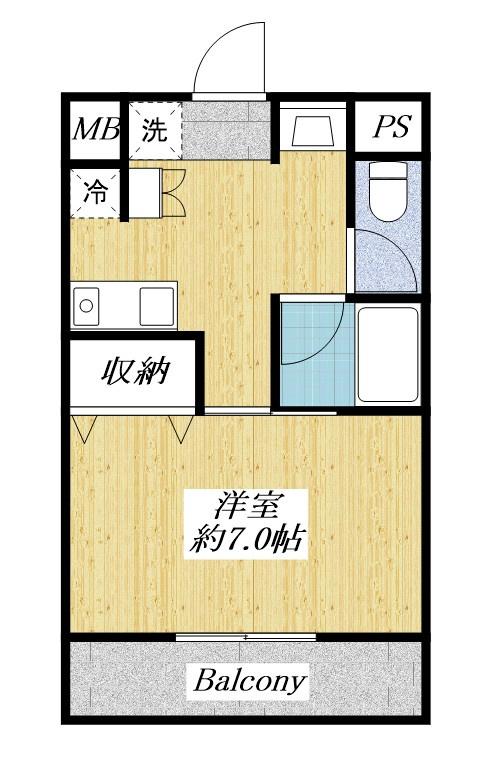 三沢NKマンションの間取り