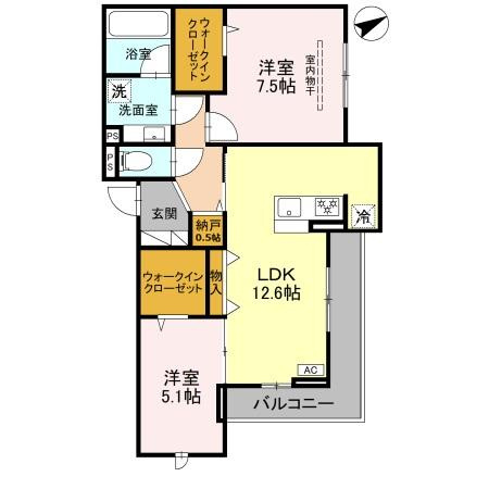 ヴェントプーロ東松山の間取り
