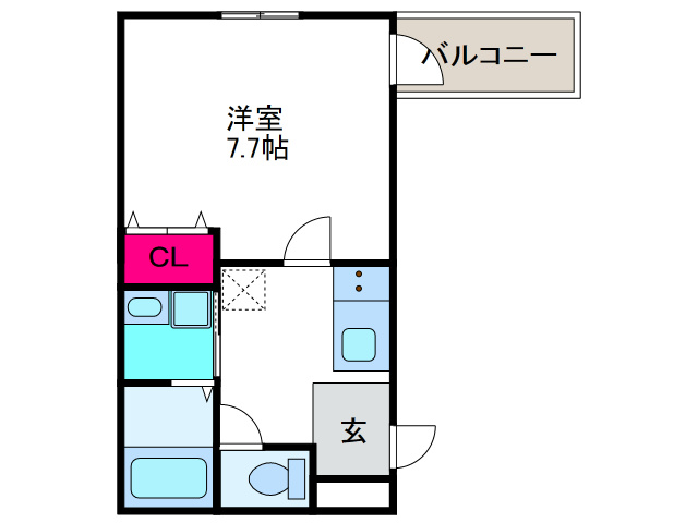 フジパレス桑津Ⅴ番館の間取り