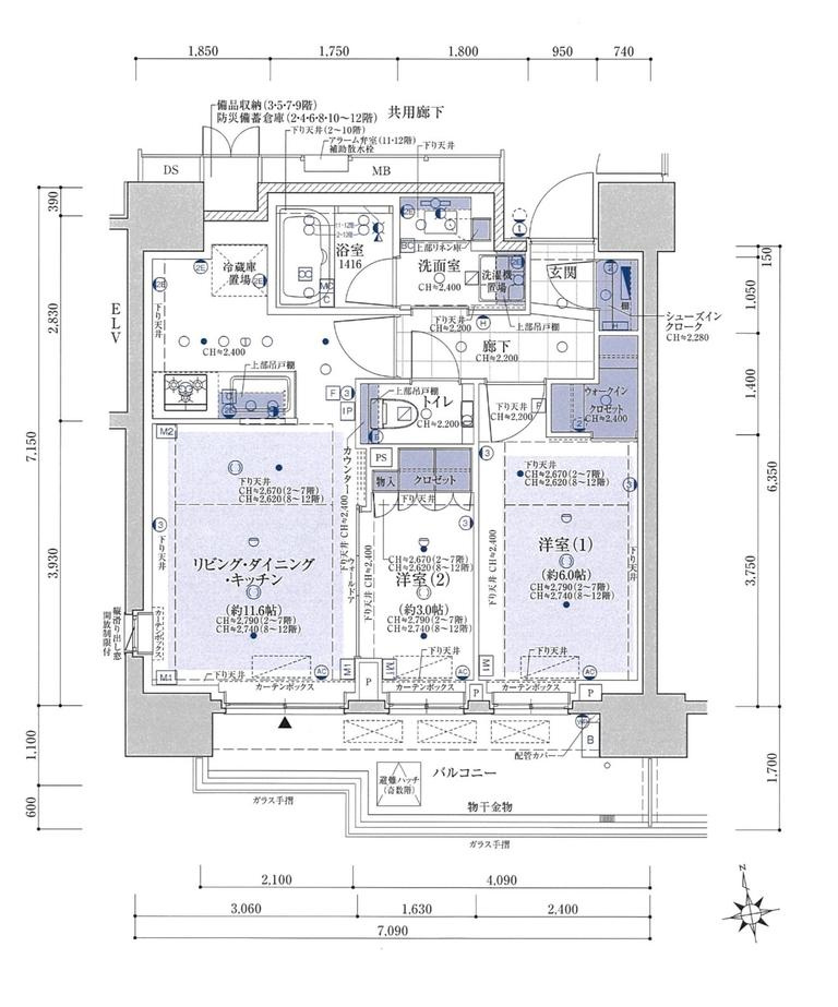 クレヴィア新御徒町の間取り