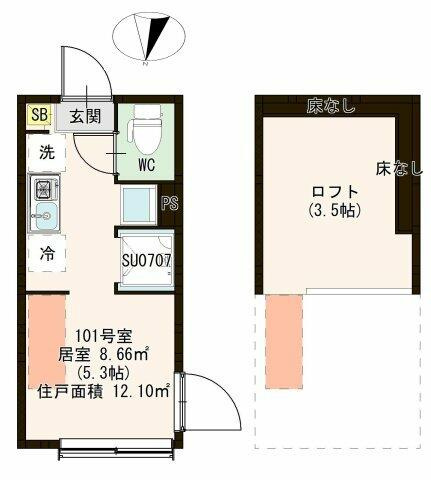 アルブル小岩の間取り