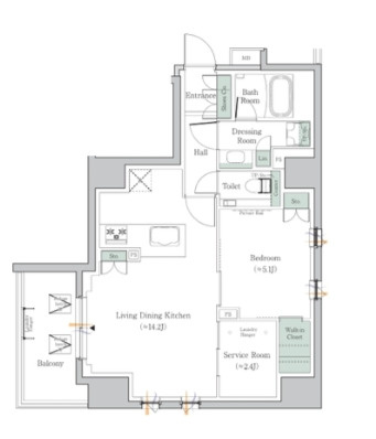 【間取り】 | ONE ROOF RESIDENCE NAKANO