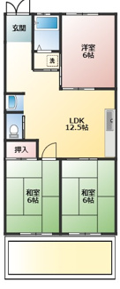 【間取り】 | 第三稲荷台ハイツ