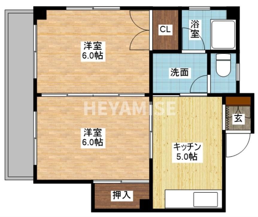 ハイツ小峰の間取り