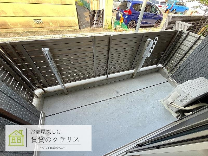ラグーン京都六条のバルコニー