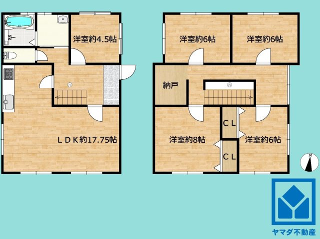 大津市稲津３丁目の間取り