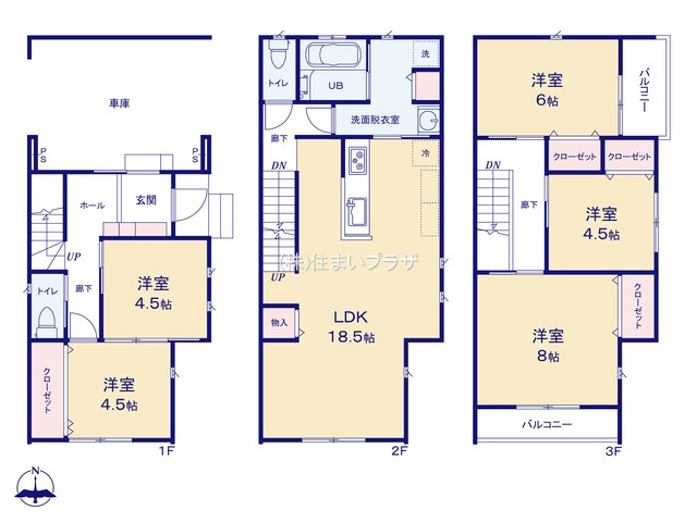仲介手数料無料）一宮市野口の間取り