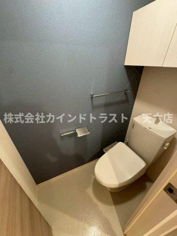 ウエストキューブのトイレ|ゆったりとした空間のトイレです