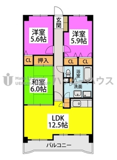 フォーレスト弐番館の間取り|別号数タイプ