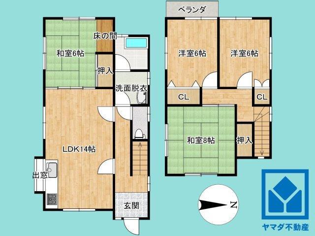 大津市国分１丁目の間取り