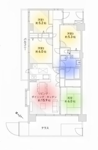 【間取り】 | レックス市川リバーサイドコート